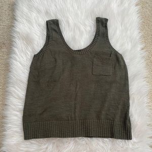 Pocket Sweater Tank